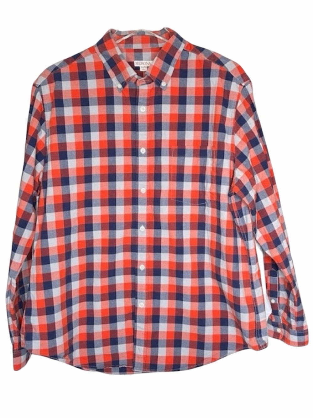 MERONA plaid button down shirt XL